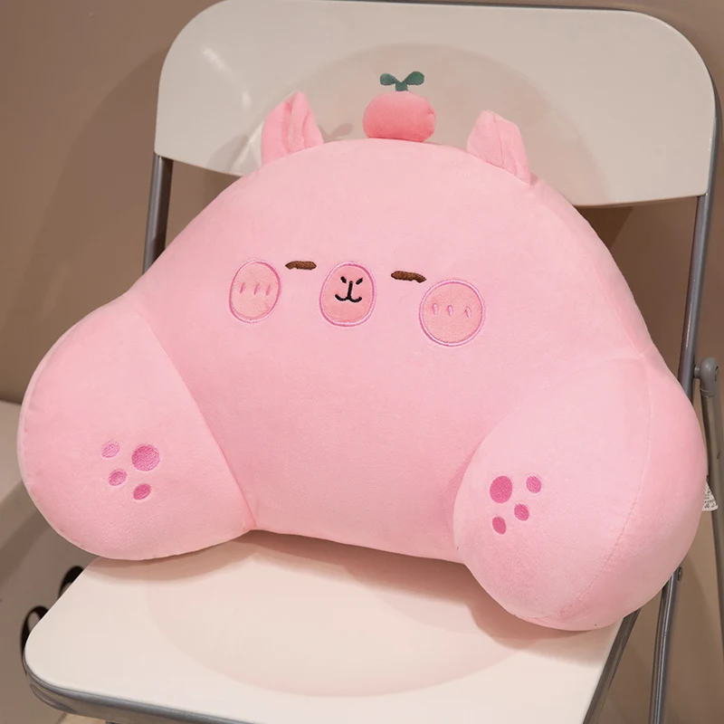 Almofada Capivara para Adultos , Macia e Confortável MDUG (pêssego, 45cm)