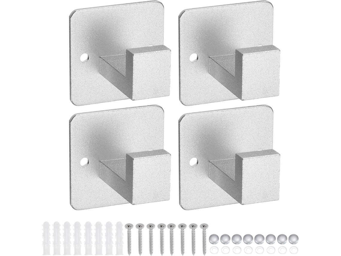 Conjunto 4 Ganchos Aço Inoxidável Banheiro CHABERLU
