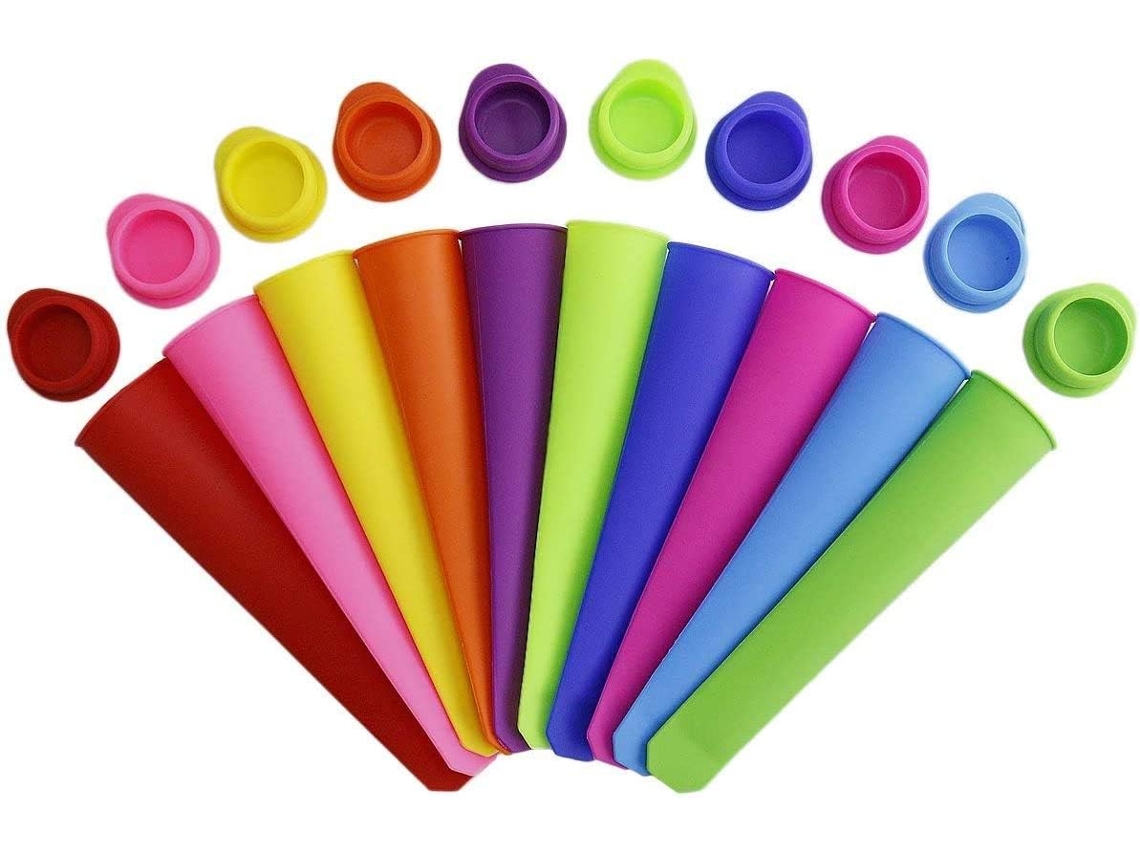 Conjunto De 10 Moldes De Silicone Para Palitos Picolé, Moldes Para Sorvete E Formas