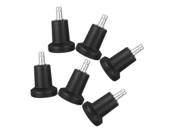 Conjunto De 6 Cadeiras Com Rodízios, Trava E Antiderrapantes Para Móveis.