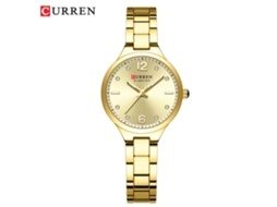 Relógio de Quartzo Feminino de Luxo com Mostrador Pequeno e Elegante. MDUG (todo Dourado)