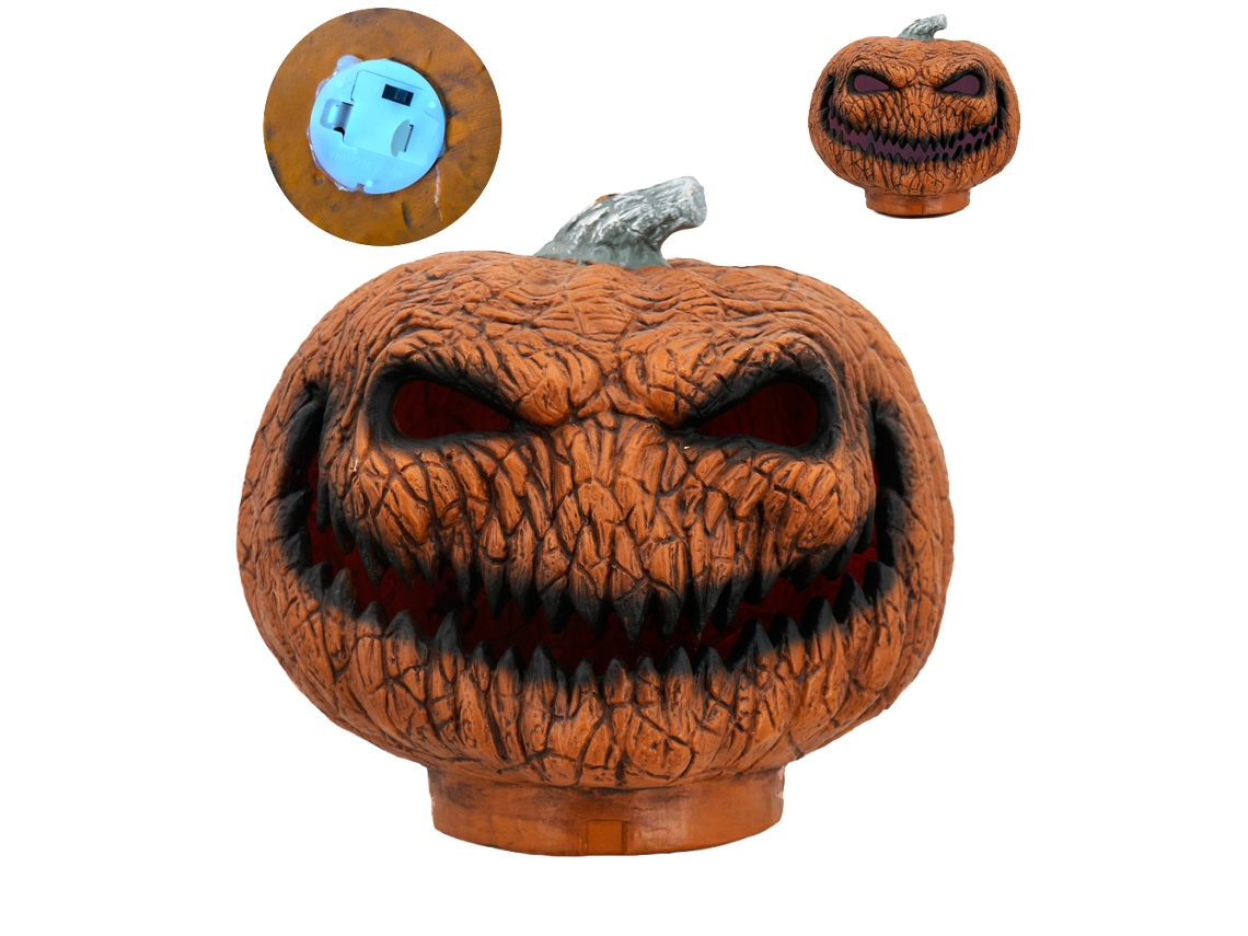 Laxiscreed Vela De Halloween Com Abóbora Led Iluminada E Decorativa Para Interior E Exterior