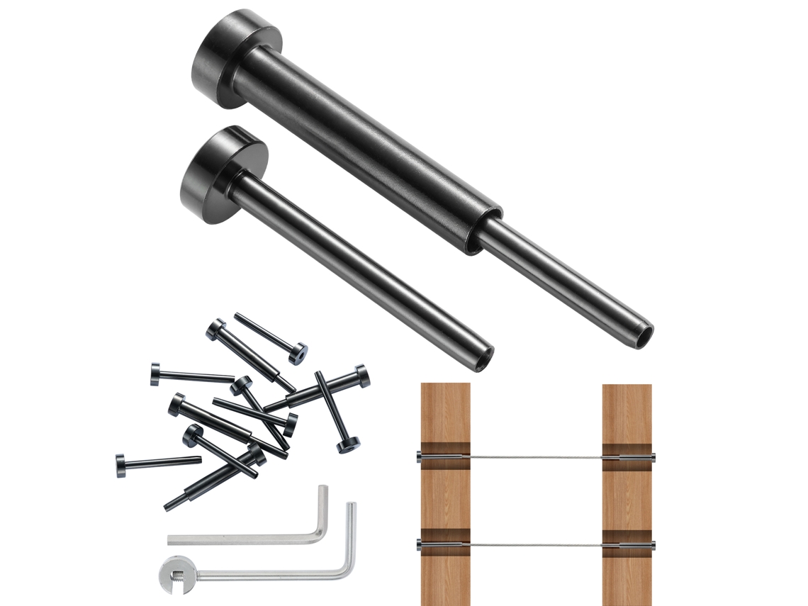 Kit De Corrimão De Cabo Invisível Succebuy, Pacote De 40, Extremidades De Pinos De Aço Inoxidável T316 De 3,2 Mm