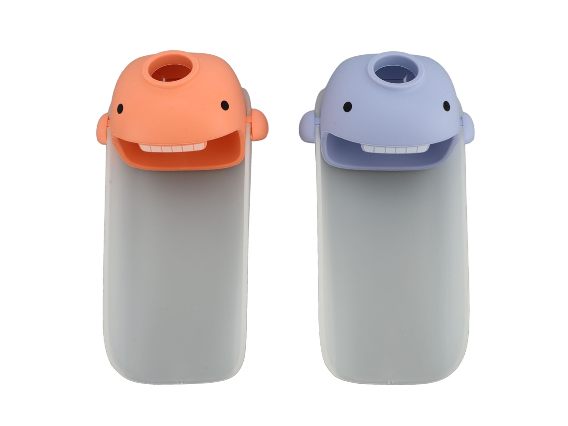 2 peças Esticador de Torneira Infantil MARCA com características de desenho animado para lavar mãos em banheiro e cozinha (LxAxP cm)