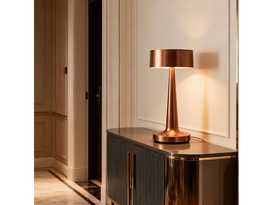 Luz noturna LED em formato de barra com interruptor de toque, fácil de usar.