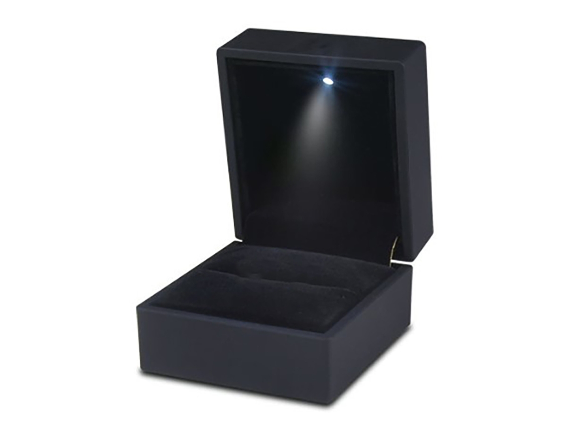 Caixa De Anel Com Iluminação Led Para Armazenamento De Acessórios