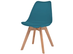 Cadeiras de Jantar 6 Pcs Plástico Turquesa MAISON EXCLUSIVE
