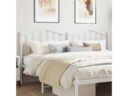 Vidaxl Cabeceira De Substituição 200 Cm Metal Branco