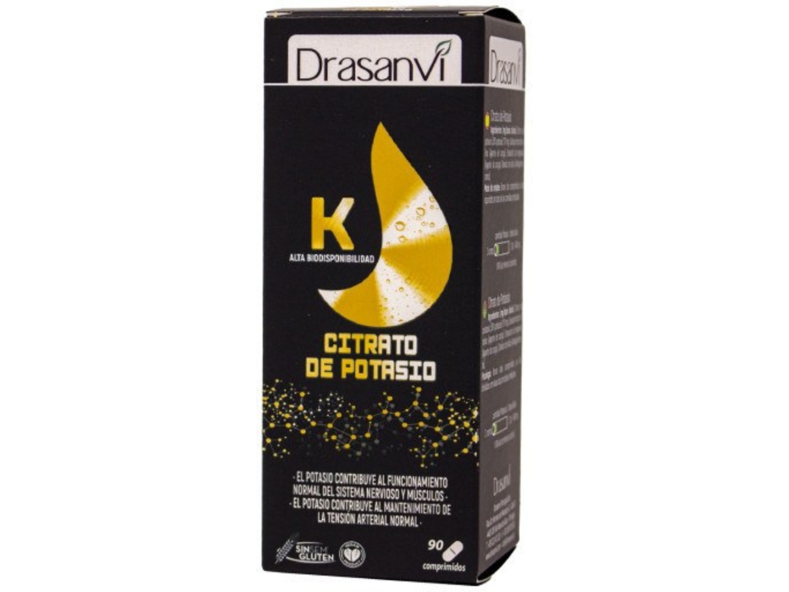 Suplemento Alimentar DRASANVI Mineral Citrato Potasio 90 Comprimidos