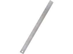 Lurelia Régua Metálica 45cm Com Base De Cortiça E Flexível Para Arquitetura