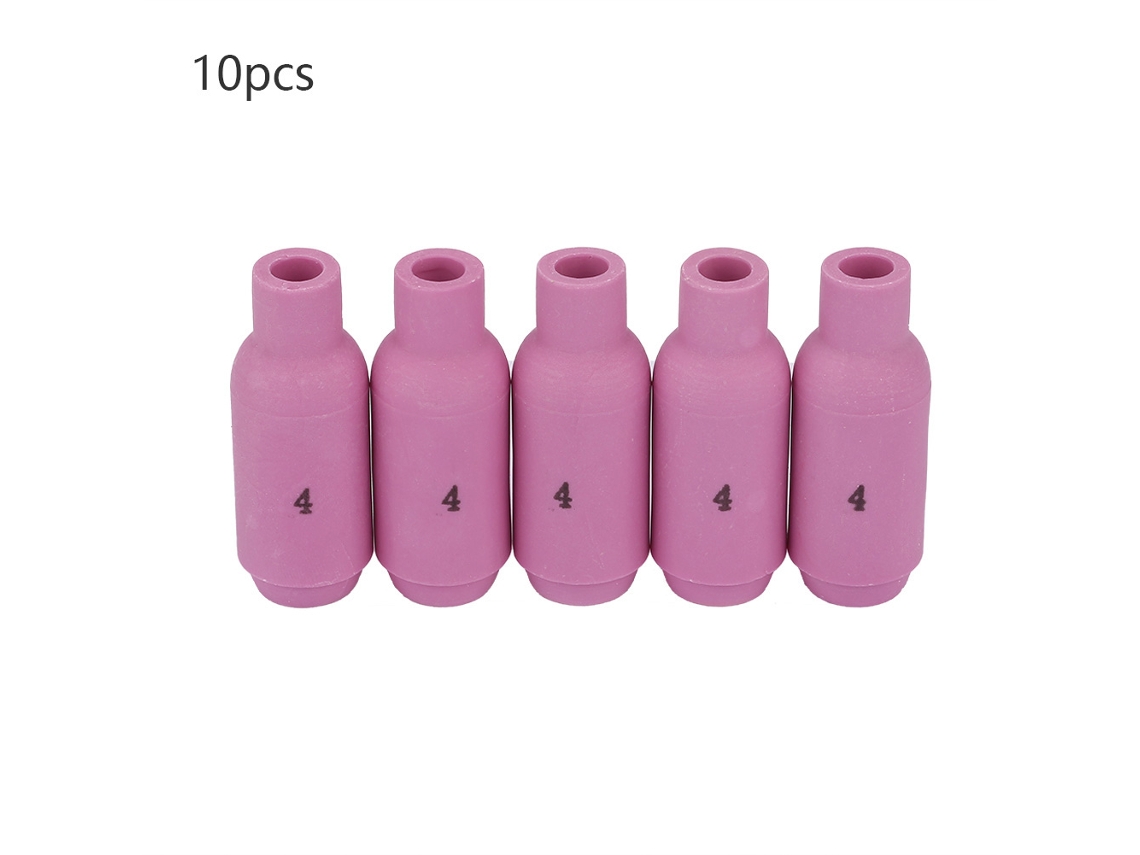 10 Peças De Bicos De Cerâmica Para Copa 10n50-10n46 4-8 Para Soplete Tig Wp-17/18/26 (10n50 6.5mm)