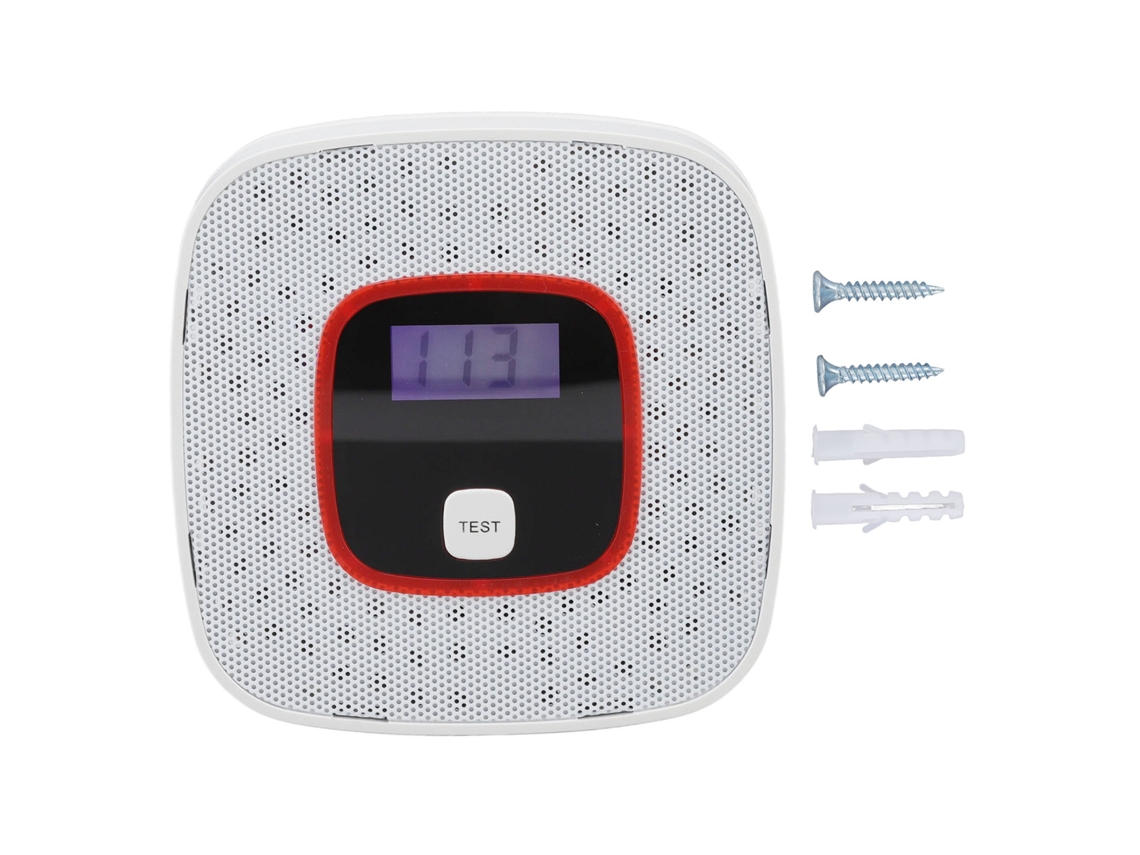 Detector de Monóxido de Carbono com alerta de bateria fraca, auto verificação e baixo consumo para casa | S/MARCA