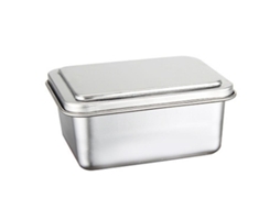 Recipiente Para Armazenamento, Em Aço Inoxidável, Com Tampa, Para Organização Doméstica Na Cozinha E Bancada