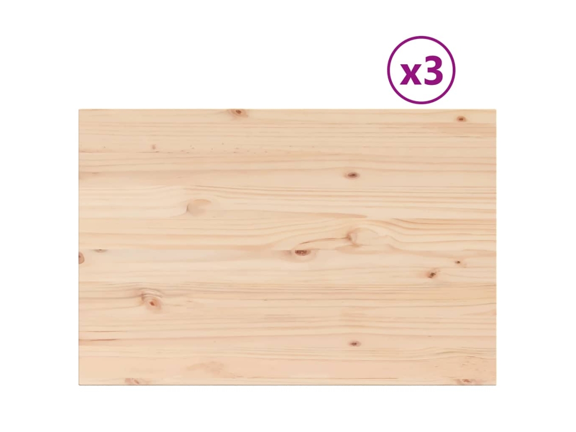 Table Top, Table Tops Vidaxl Marrom Madeira De Pinho (80 X 53 X 2.5 Cm)