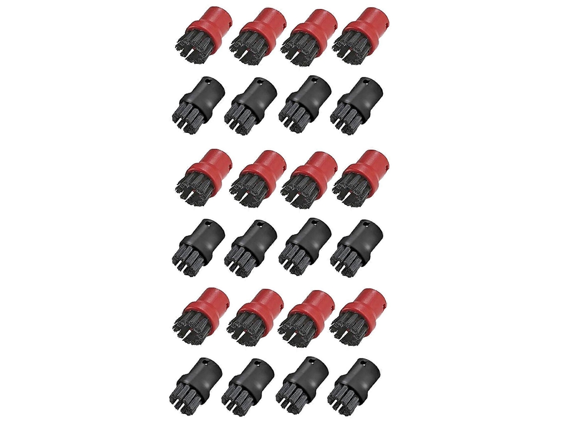 Pacote Com 24 Escovas De Cerdas Para Bocal De Limpeza A Vapor Karcher Sc1 Sc2 Sc3 Sc4 Sc5 Sc7 Premium_glo