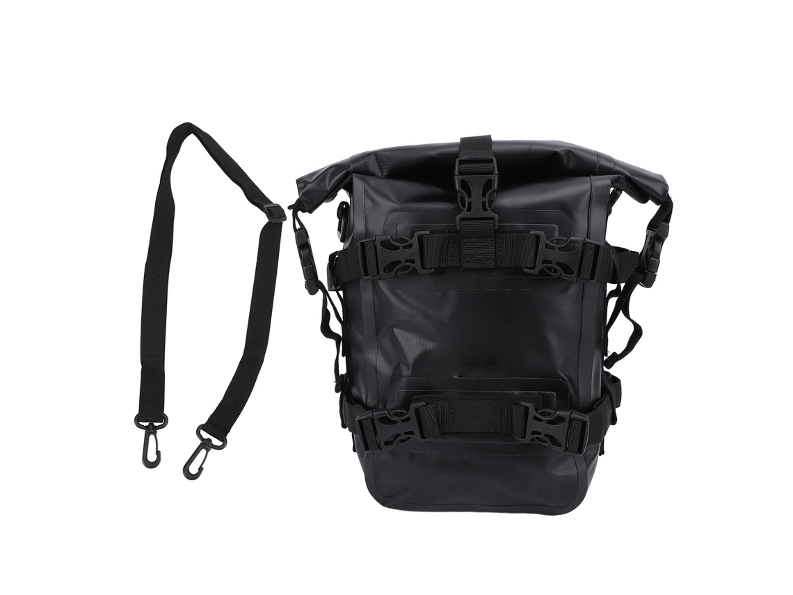 Mali bolsa Lateral para Moto com Capacidade Grande Resistente À Água Anti deslizante Pvc para Moto de Estrada e Off road Preta