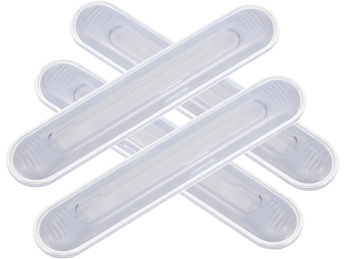 Aboofan Conjunto De 4-protetores Parede Silicone Com Adesivo Para Banquetas E Portas Armários, Uso Versátil