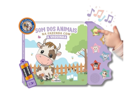 Livro Som Dos Animais Na Fazenda Com A Vaquinha - Blu Editora De Diversos (português Do Brasil)