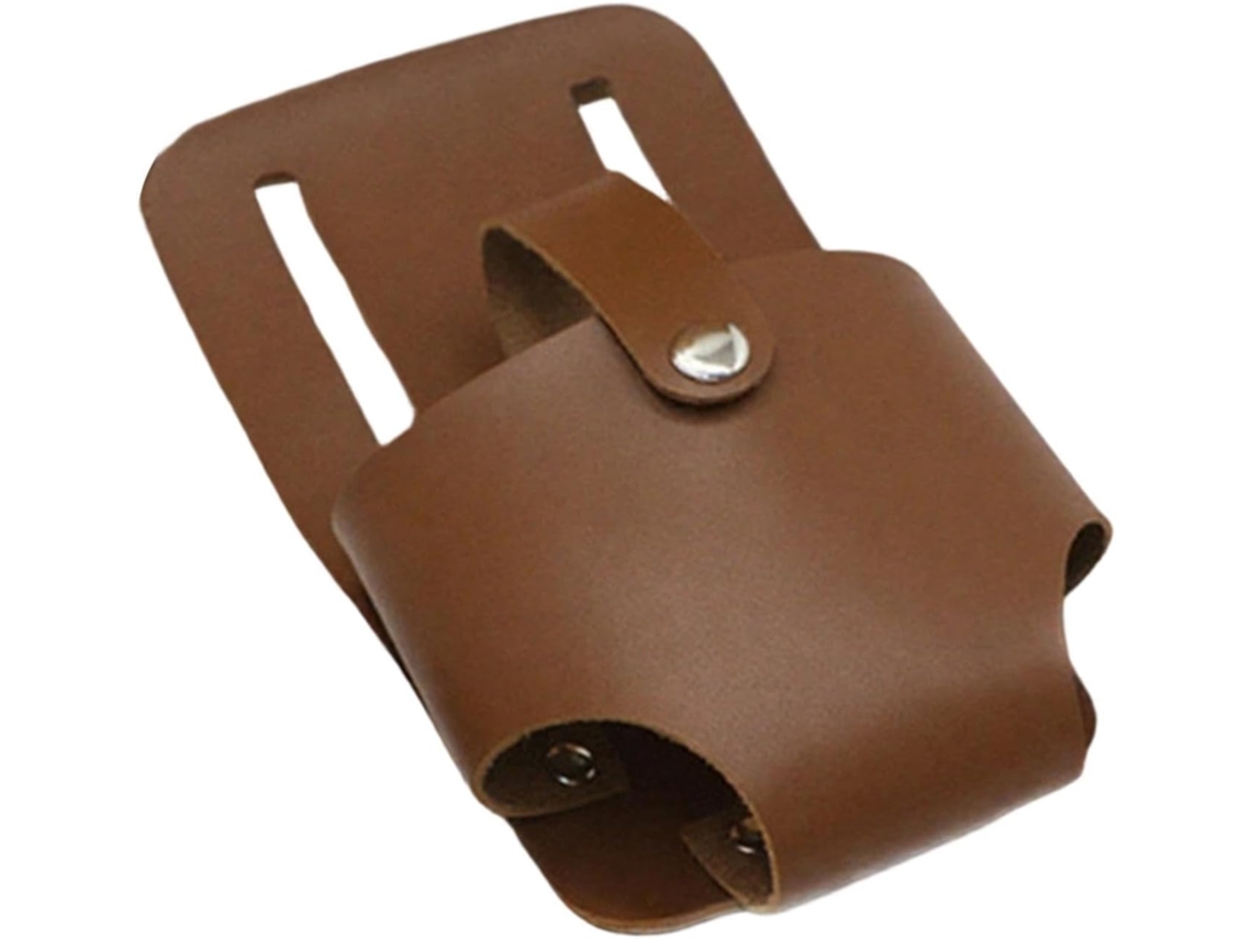 Porta Fita Métrica Em Couro, Pequeno E Multifuncional De Bolso