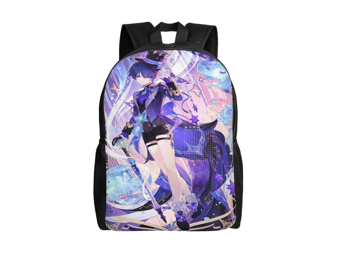 Mochila F66 Genshin Impact Para Escola E Trabalho, Leve E À Prova Dágua, Mochila Estilosa Para Estudantes E Adultos. Olysi Shop