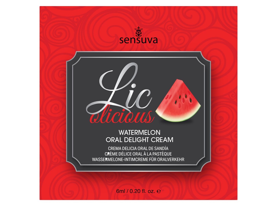 Lubrificante Aromatizado Sensuva Melancia 6 Ml