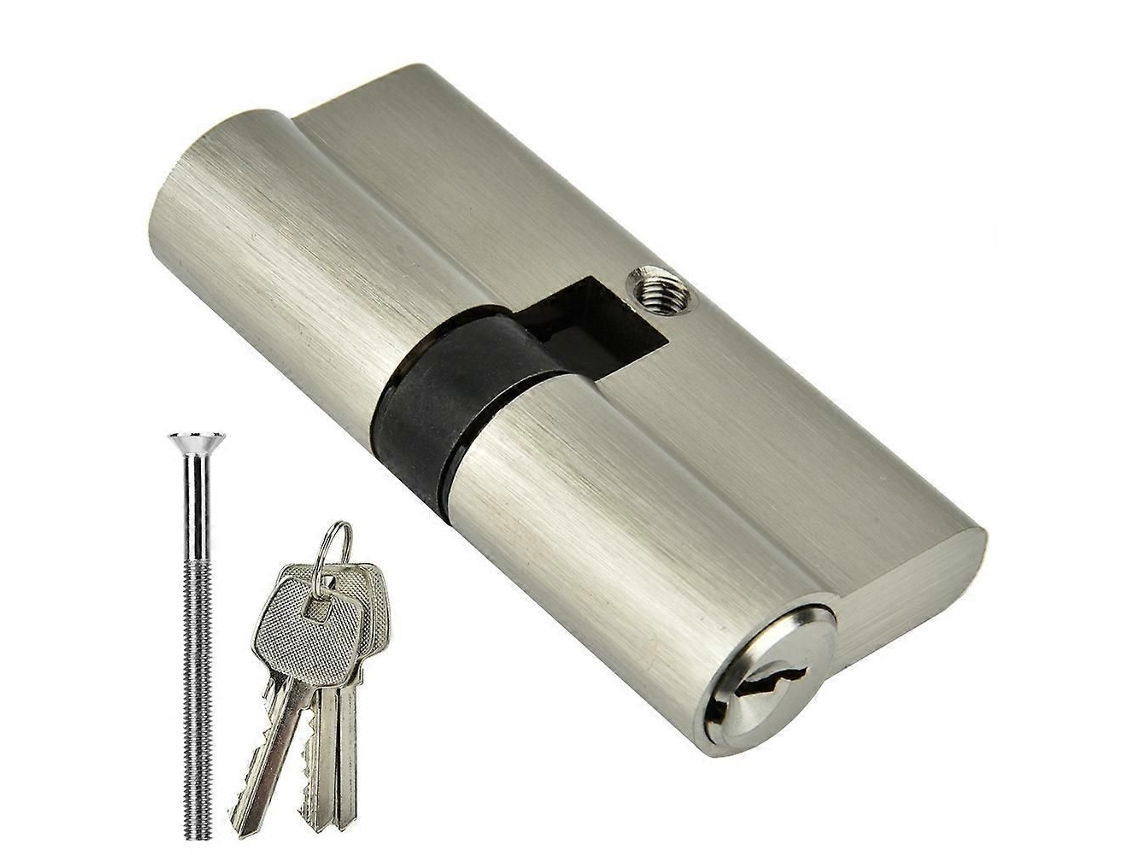 Cilindro De Fechadura De Cobre Com Abertura Dupla, Antifurto, Para Portas, Com Chaves (c=70mm (35/35))