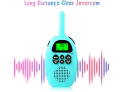 Walkie Talkies Para Crianças, Pacote Com 2 Walkie Talkies Recarregáveis Para Crianças, Zqkla Brilvibera