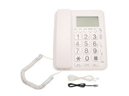 Telefone Fixo com Fio e Caller Id para Casa, Vertical e Chamadas em Mão Livre