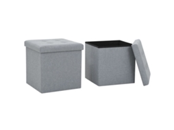 Storage Stool, Storage Stools Vidaxl Cinzeto Tecido (n/a)