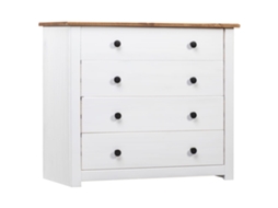 Vidaxl Móvel Lateral 80x40x73 Cm Pinho Panama Branco