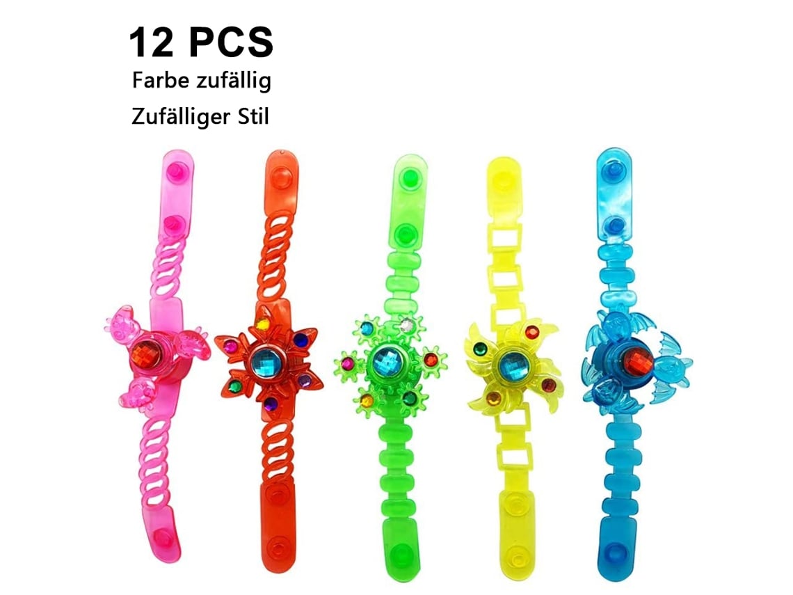 12 Pulseiras Led Luminosas para Festas Infantis