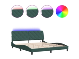 Bed Frame, Bed Frames Vidaxl Verde Veludo (180 X 200 Cm)