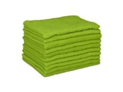 Relaxdays 10 X Panos de Microfibra 40x30 Verde BRILVIBERA