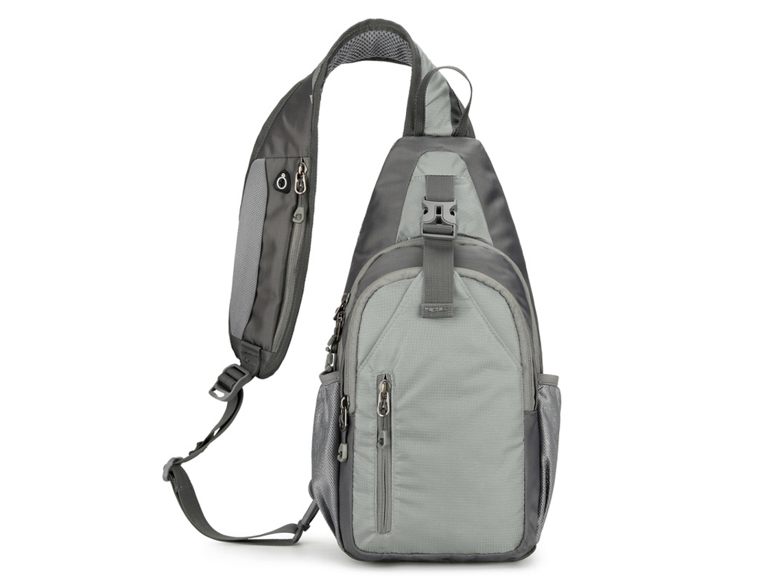 (cinza) Bolsa De Peito Multifuncional Para Esportes E Lazer, Prática E De Grande Capacidade Para Atividades Ao Ar Livre.