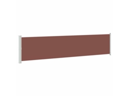 Conjunto 1 Toldo Lateral Vidaxl Marrom Tecido (600 Cm)