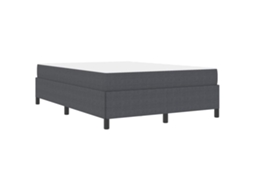 Conjunto 1 Estrutura Da Cama Vidaxl Cinzento Tecido (140 X 200 Cm)