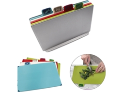 Jogo de 4 Tablas de Cortar com Suporte, Antibacteriano ZYBLSSBB