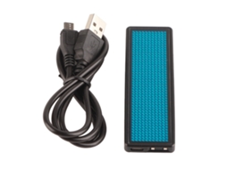 Placa De Nome Led Com Mensagem Rolante Tag Badge De Sinal De 4 Caracteres Chineses