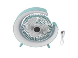 Ventilador Usb Mesa 3 Velocidades Silencioso Luz Colorida