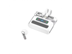 Notificação Por Voz: Fone de Ouvido Bluetooth com Notificação Por Voz SHAH ARPAN Branco