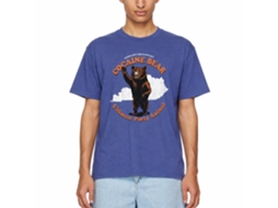 Rockinstone Cocaine Bear Touristy Party Animal Heather Royal Adult T-shirt Size:s