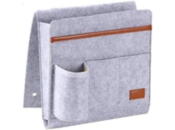 Lurelia Bolsa De Cabeceira, Em Feltro, Suspensa, Com Bolsos, Para Cama E Sofá, 8,5 Cm, Telemóvel Acessível