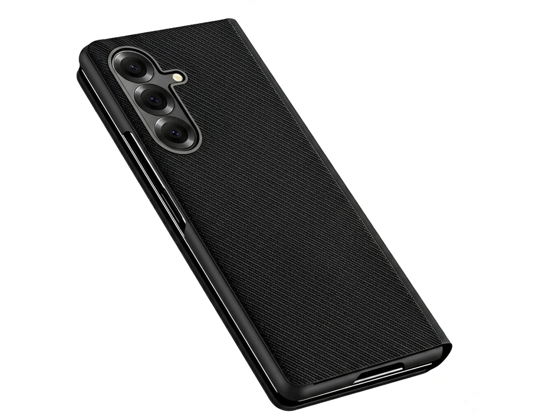 Capa Para Galaxy Z Fold 8 Ultra Com Suporte Textura Aramida