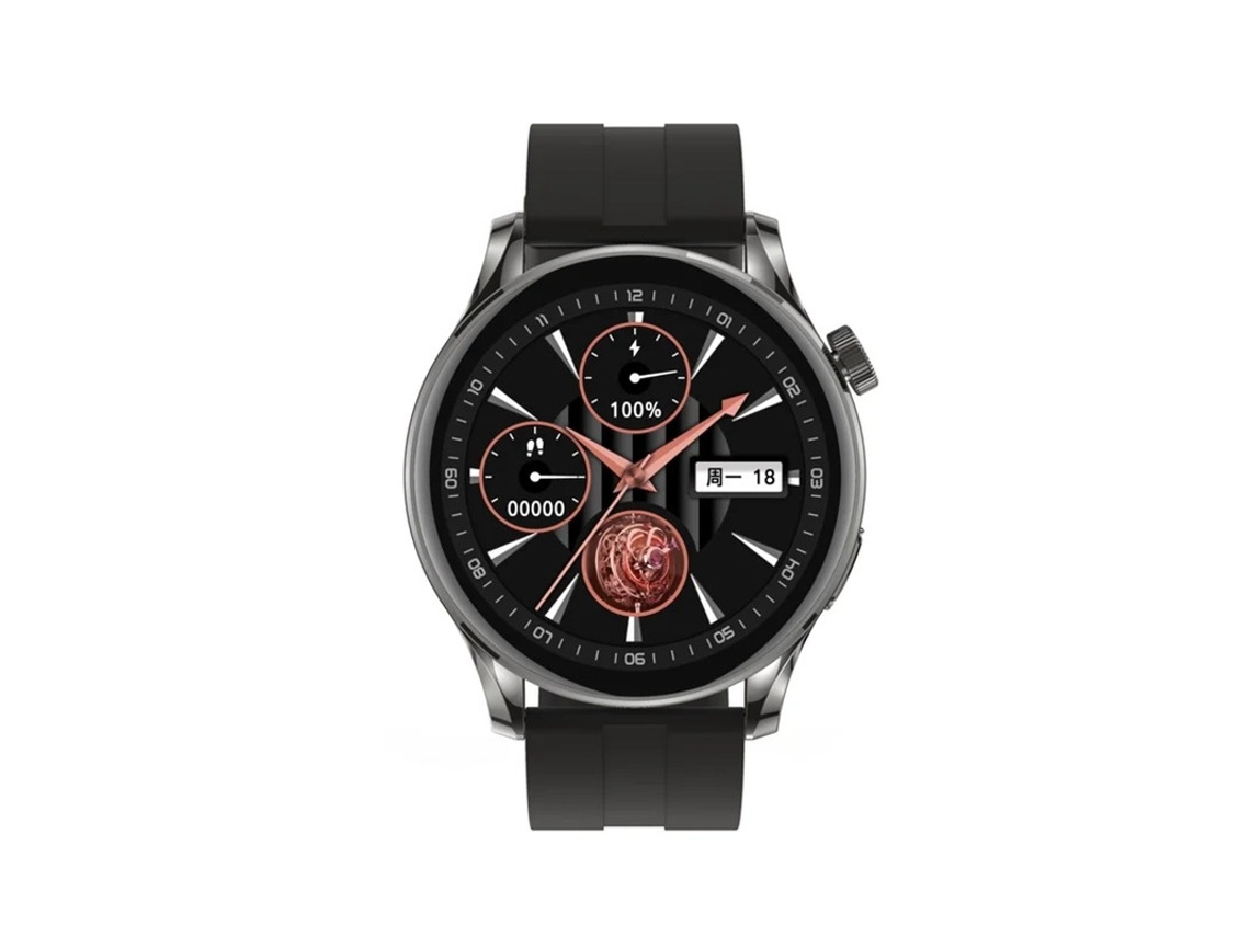 Smart Watch Tecido Colorido Tft Hd De 132” e Bate Papo Gpt Ip68 À Prova Dágua Tradução Ai Yizhood (preto)
