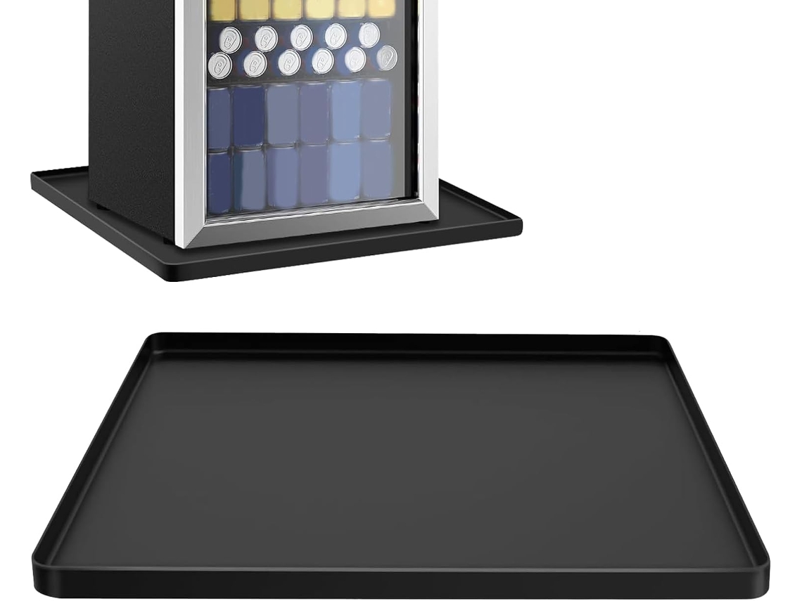 Tapete genérico para mini geleira | 60x60cm, à prova d'água, silicone, antiderrapante e resistente a vasos