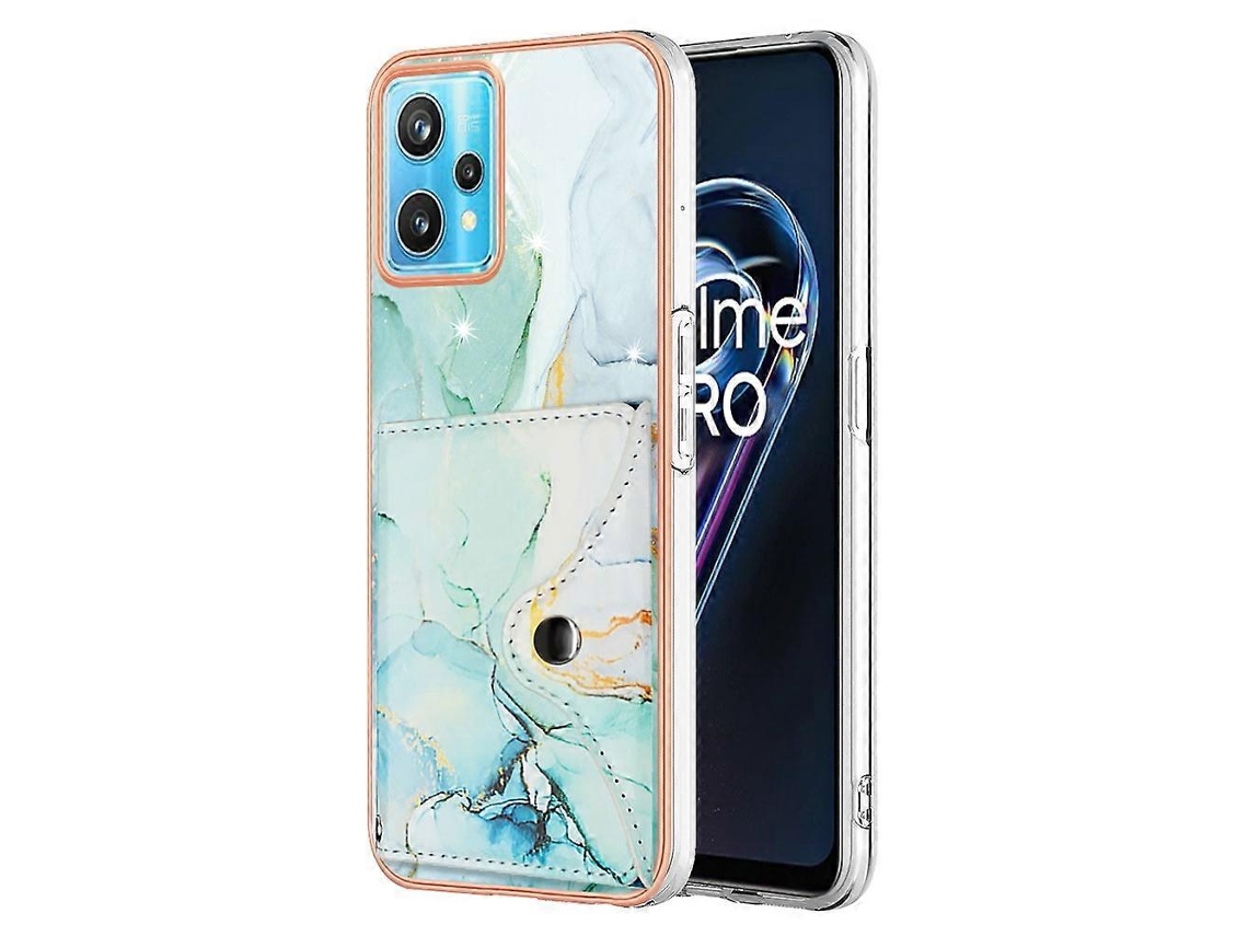 Capa De Celular Com Estampa De Mármore E Compartimento Para Cartão Imd