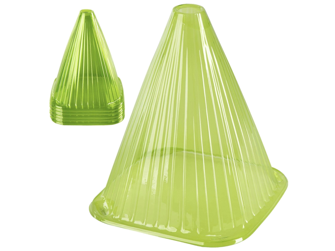 10 gorros de planta verdes, proteção contra clima e animais, campana de PVC, para plantas | S/MARCA