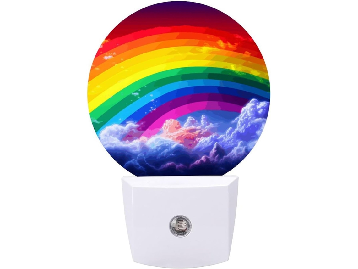 Luminárias Noturnas Com Design De Arco Íris, Luzes Noturnas De Led Com Sensor, Luz Noturna Branca Quente Suave
