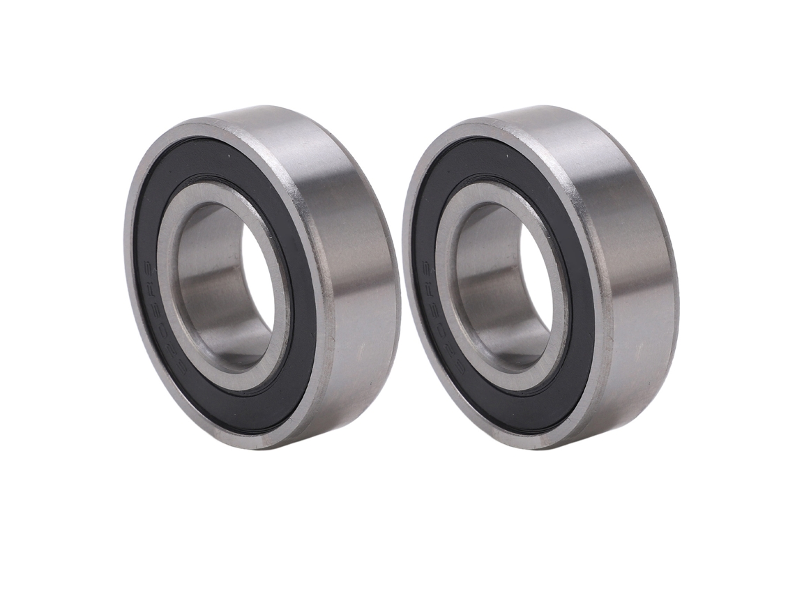 2pcs Rolamento De Esfera De Sulco Profundo 6205rs Duplo Selado Borracha Transmissão De Potência