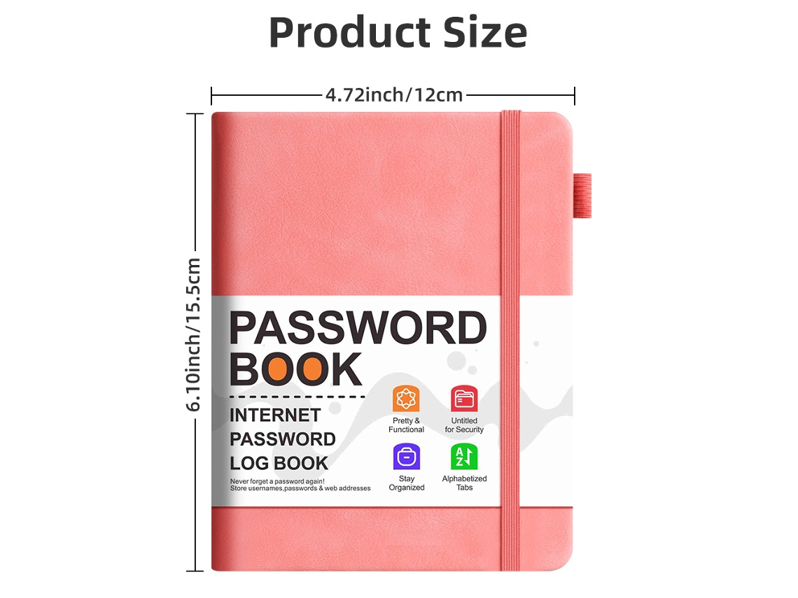 B6 Password Address Phone Notebook Pink